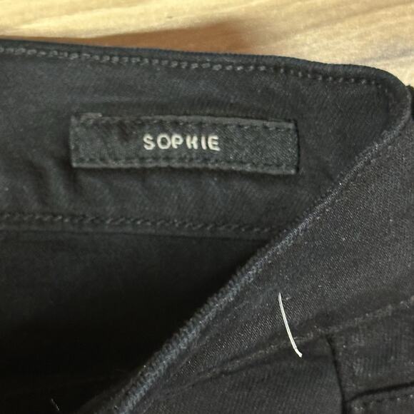 AGOLDEJeans Size 28 Sophie‎ High Rise High Waisted Skinny Jet Black - Picture 4 of 5